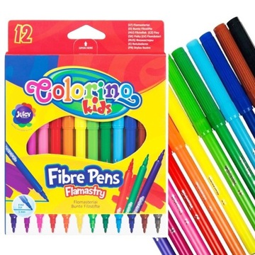 Flamastry 12 kolorów COLORINO KIDS