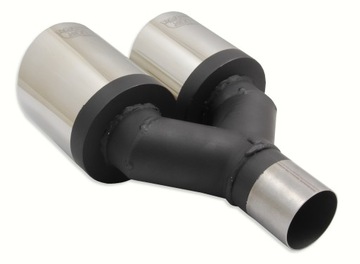 Наконечник глушителя, двойной круглый, 2x 100 мм, СЛЕВА