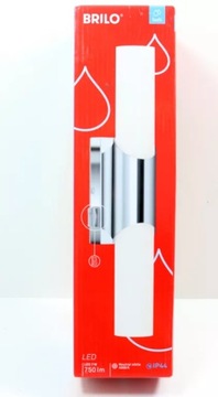 BRILO KINKIET LED 32 CM 6,5W 750LM CHROM