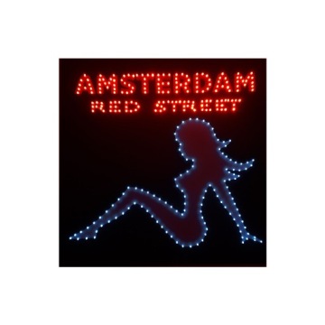 Led diodová tabule nad postel amsterdam red street scania man daf volvoTIR