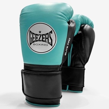 Rękawice bokserskie GEEZERS Elite Pro 2.0 (mint green/black) [Waga 16 oz]
