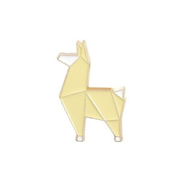 Pin Przypinka Broszka Origami Lama Alpaka