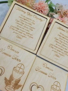 Podziękowanie dla CHRZESTNYCH gości KOMUNIA Grawer