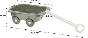 WÓZEK TACZKA ZESTAW DO PIASKU WIADERKO KONEWKA POLSKI PRODUKT WYBÓR