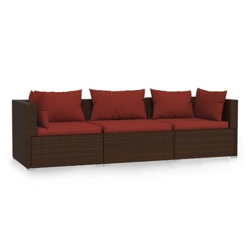 KANAPA OGRODOWA SOFA TARAS ZESTAW Mebli Ogrodowych
