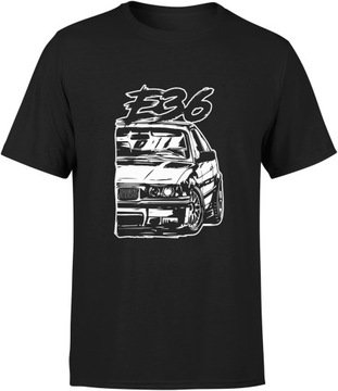 BMW E36 KOSZULKA MĘSKA Z NADRUKIEM M3 M PAKIET R S T-SHIRT MĘSKI TSHIRT