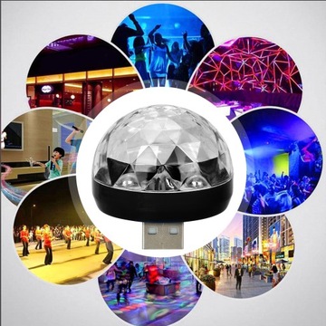 Портативная мини-USB-лампа для дискотеки USB-лампа для украшения дискотеки