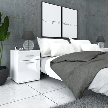 ВЫСОКАЯ ПРИМОЧНАЯ ШКАФ 52СМ OLA СТОЛ, БЕЛЫЙ, ГЛЯНЦЕВЫЙ