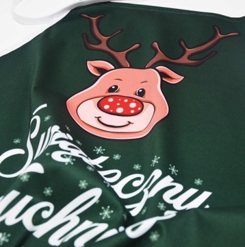 Кухонный фартук Рождественский подарок имени