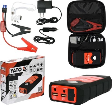 JUMP STARTER POWER BANK 9000mA USB rozruch auta