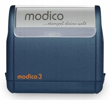 Pieczątka MODICO 3, 47x14mm, 5 wersów. GRANATOWA