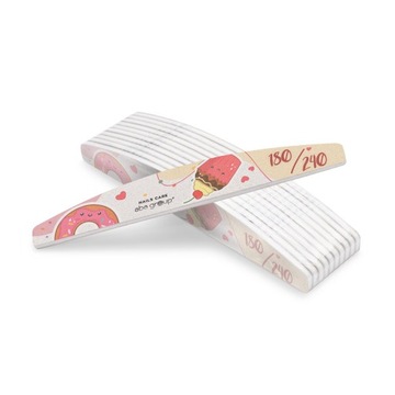 Пилочка для ногтей Crescent 180/240 Limited Nails Care Cookies 10 шт.