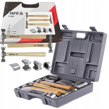 НАБОР YATO молоток жестянщика 7 шт. Ручки из гикори + формы