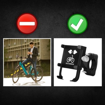 ДЕРЖАТЕЛЬ ДЛЯ ВЕЛОСИПЕДНОГО ТЕЛЕФОНА НА РУЛЕ ВЕЛОСИПЕДА, ПРОЧНЫЙ АЛЮМИНИЙ
