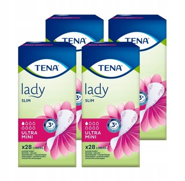 Wkładki TENA Lady Slim Ultra Mini - 4op x 28szt