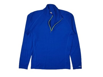 ICEBREAKER Bluzka Half Zip 200G Wełna Merino Męska Logowana r. L
