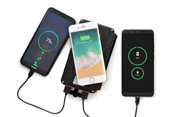 ИНДУКЦИОННОЕ ЗАРЯДНОЕ УСТРОЙСТВО POWERBANK С СОЛНЕЧНОЙ ПАНЕЛИ