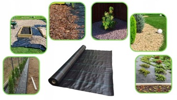 Коврик против сорняков черный агротекстильный UV 100G 0,8х20м ПРЕМИУМ