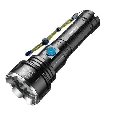 МОЩНЫЙ СВЕТОДИОДНЫЙ ТАКТИЧЕСКИЙ ФОНАРЬ XHP90 USB ZOOM ВОЕННЫЙ АККУМУЛЯТОРНЫЙ ПОИСК