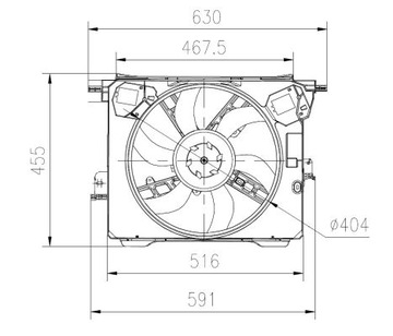 NRF 47899 VENTILÁTOR CHLAZENÍ MOTORU