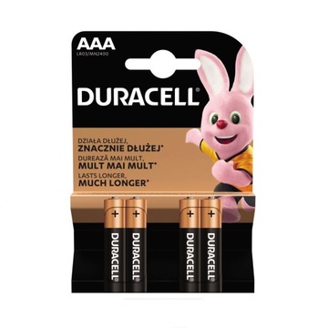 BATERIA DURACELL AAA LR03 1,5V 4PAK OPAKOWANIE