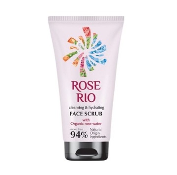 Różany peeling do twarzy z Białą Glinką 100ML