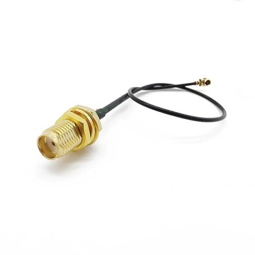 Konektor antenowy 10cm uFL/IPEX to SMA F