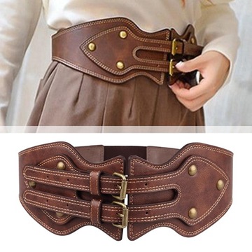 Elastyczny szeroki gorset Cinch Belt Dekoracja Retro