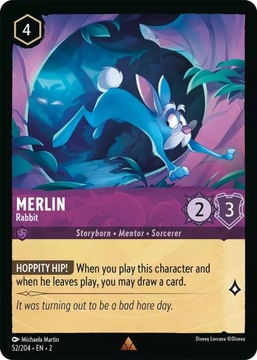 Disney Lorcana 2ROF #052 Merlin - Rabbit