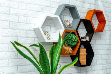 ПОЛКА СОТОВАЯ ШЕСТИГРАННАЯ СОСНА 3 ШТ.