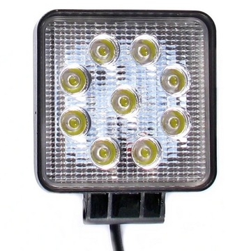 LAMPA 16 LED HALOGEN ROBOCZA 9 LED 27W 12-24V