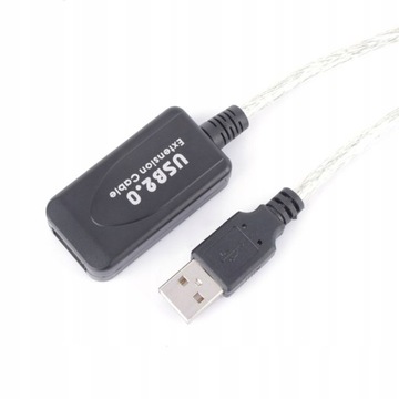 Удлинительный кабель USB 2.0 активный, удлинитель 20 м