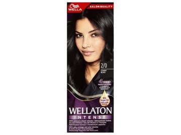 Wella Wellaton Intense Krem intensywnie koloryzujący nr 2/0 Czarny - 1op.