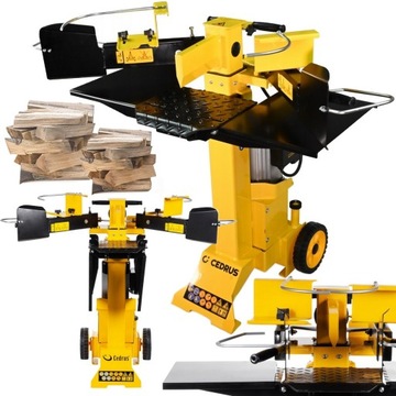 HYDRAULICZNA PIONOWA ŁUPARKA ELEKTRYCZNA DO DREWNA 7 TON CEDRUS 3000W 7T