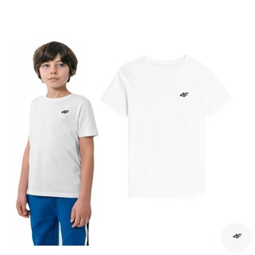 KOSZULKA CHŁOPIĘCA 4F T-SHIRT BAWEŁNA WF 146
