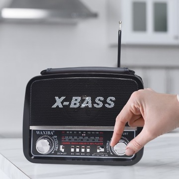 ПОРТАТИВНОЕ СЕТЬ НА БАТАРЕЯХ КУХОННОЕ РАДИО FM/AM/SW USB AUX SD MP3