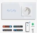 DOTYKOWY STEROWNIK ROLET ŻALUZJI WIFI Z GNIAZDKIEM