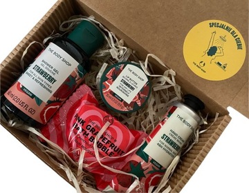 THE BODY SHOP Zestaw kosmetyków Truskawka Prezent STRAWBERRY SET