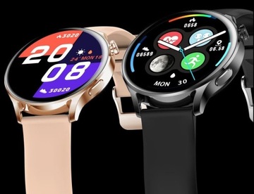 SMARTWATCH ZEGAREK DAMSKI ROZMOWY EKG PULS PL MENU