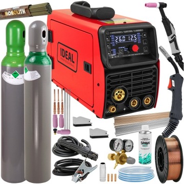Spawarka MIGOMAT Ideal MIG 203 LED TIG Lift MAG Synergia zestaw