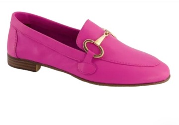 VENEZIA MOKASYNY DAMSKIE E246 FUXIA ROZ 41