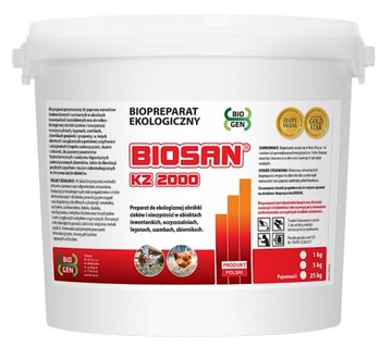 BIOSAN KZ 2000 preparat do szamba proszek BIO-GEN 5 kg