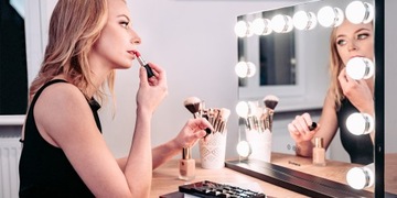 Зеркало для макияжа Humanas HS-HM02 LED Hollywood