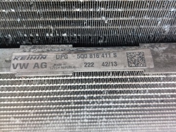 CHLADIČ CHLADIČE VENTILÁTOR 1.6 TDI OCTAVIA III LEON GOLF VII KOMPLET