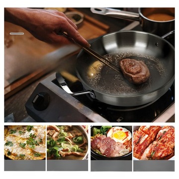 КОРЕЙСКАЯ БИНАУРАЛЬНАЯ КАСТРЮЛЯ ДЛЯ ПАСТА, НЕДВУСТОРОННЯЯ