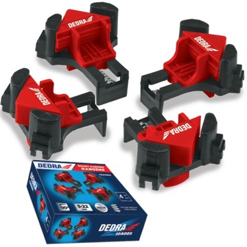 ЗАЖИМЫ УГЛОВЫЕ DEDRA, ЗАЖИМ УГЛОВОЙ 4ШТ.