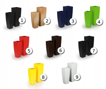 БОЛЬШОЙ высокий ЧЕРНЫЙ цветочный горшок, глубокий вазон