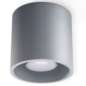 Nowoczesna Lampa TANI Plafon ORBIS 1 Szary LED 02