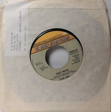 Crazy Water Elton John SP ROKN521 VG