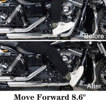 Прочные передние органы управления Harley Davidson Dyna с анодированным черным покрытием.